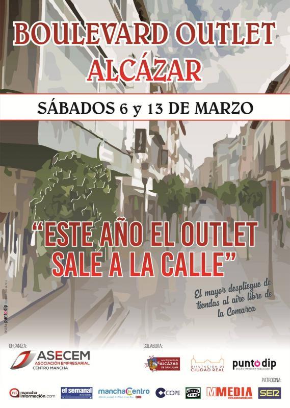 Conoce Castilla-La Mancha-La Feria ‘Boulevard Outlet’ saldrá a las calles de Alcázar los sábados 6 y 13 de marzo