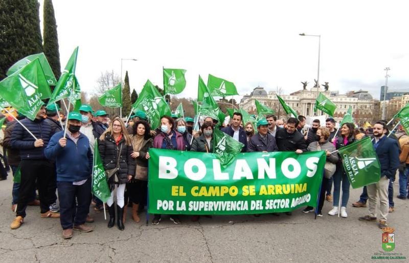 Conoce Castilla-La Mancha-El campo bolañego, presente en la manifestación en defensa del medio rural en Madrid