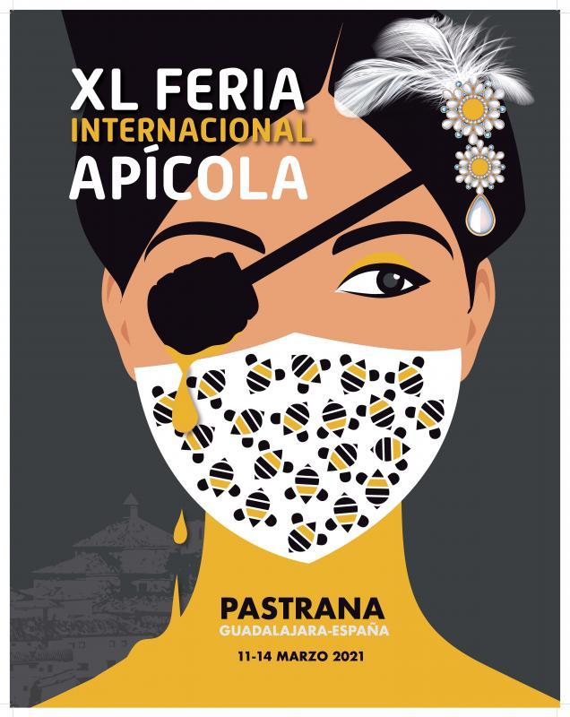 Conoce Castilla-La Mancha-Una imagen de la princesa de Éboli con mascarilla es el cartel anunciador de la XL Feria Internacional Apícola