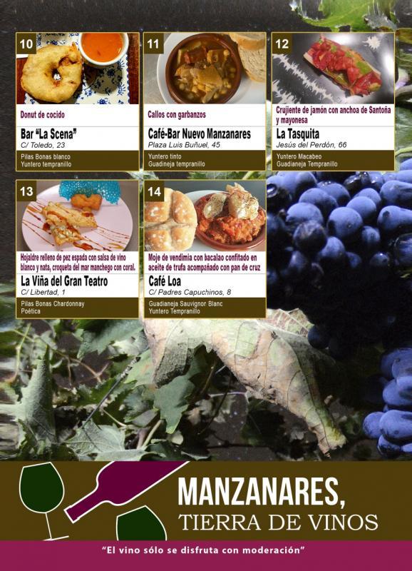 Conoce Castilla-La Mancha-14 propuestas gastronómicas compiten en el Concurso de Maridaje de 'Manzanares, tierra de vinos'