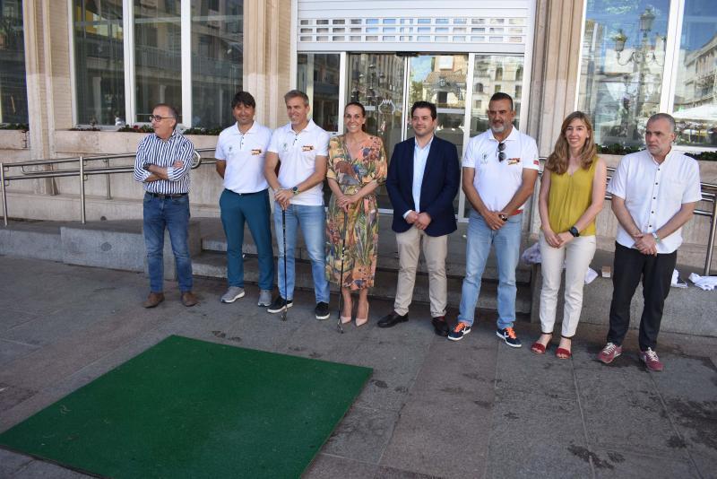 Conoce Castilla-La Mancha-Golpeo de bola simbólico por el próximo Campeonato de España de Golf en Ciudad Real
